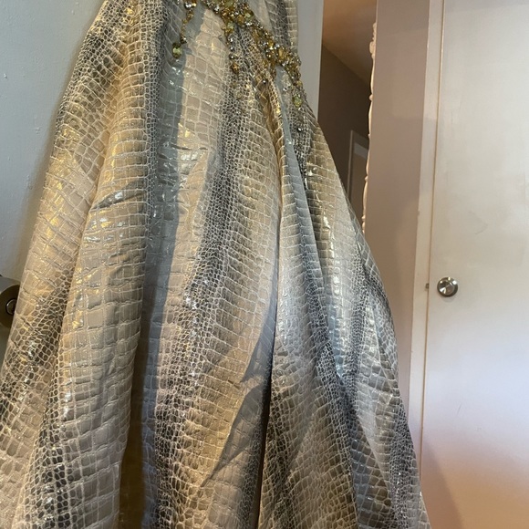 Jovani Metallic Snake Mermaid Formal Dress - Picture 6 of 8